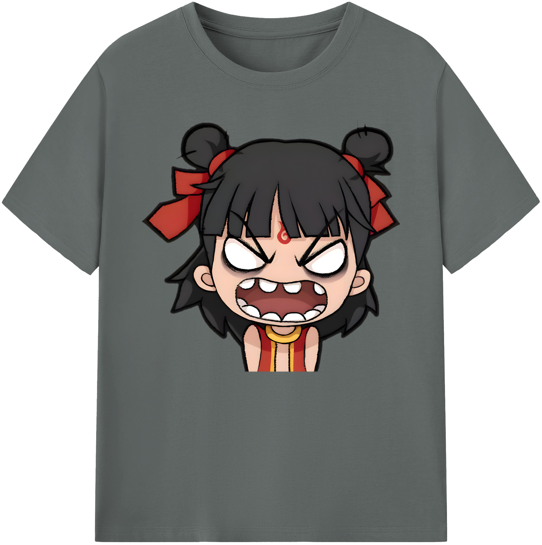 （画像用） Ne Zha 2 ナタ 魔童の大暴れ 綿100％ メンズ半袖Tシャツ｜肌触りやわらか＆通気性